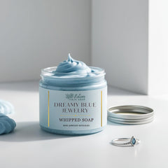 Dreamy Blue Jewelry Whipped Soap, RING REVEAL inside! - Great Deals Online