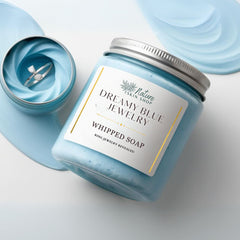 Dreamy Blue Jewelry Whipped Soap, RING REVEAL inside! - Great Deals Online