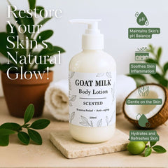 Goat Milk Shea Body Lotion, Eczema Relief and Anti-aging - Great Deals Online
