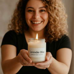 Lavender Bliss Artisan Soy Candle - Great Deals Online