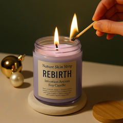 Rebirth Intention Artisan Soy Candle - Great Deals Online